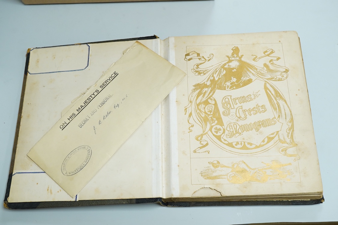 Edward Ralph Bickersteth (1904-1965), three green Morocco leather and gilt tooled albums of photographs relating to ERB’s Eton and Cambridge education and sporting achievements and travel 1918–1923, all with inscriptions